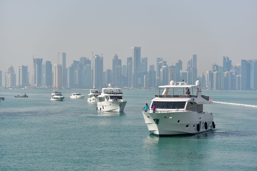Gulf Craft Fleet's arrival in The Pearl Doha Qatar (5).jpg