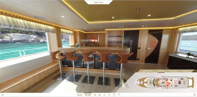 ردهة الجلوس على السطح العلوي