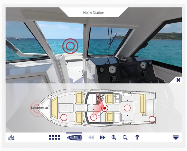 Выберите область планировки Silvercraft 31 HT для просмотра виртуальной экскурсии по ней. 