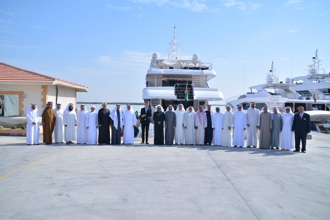 Emirati businessmen along with Mr. Mohammed Alshaali (Chairman), Mr. Erwin Bamps (CEO) and Mr. Mostafa Agib (Plant Manager)