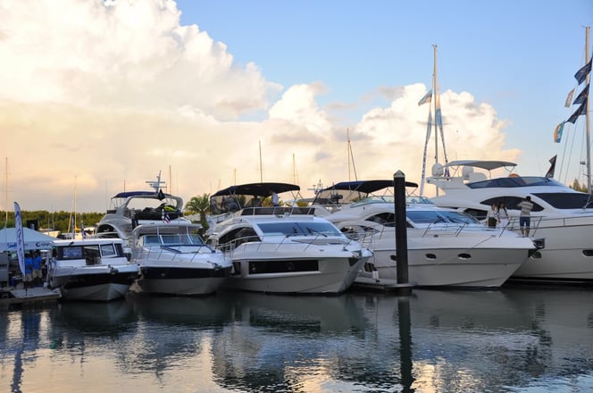 Another shot of the Gulf Craft fleet at the Phuket Boat Show (PIMEX)