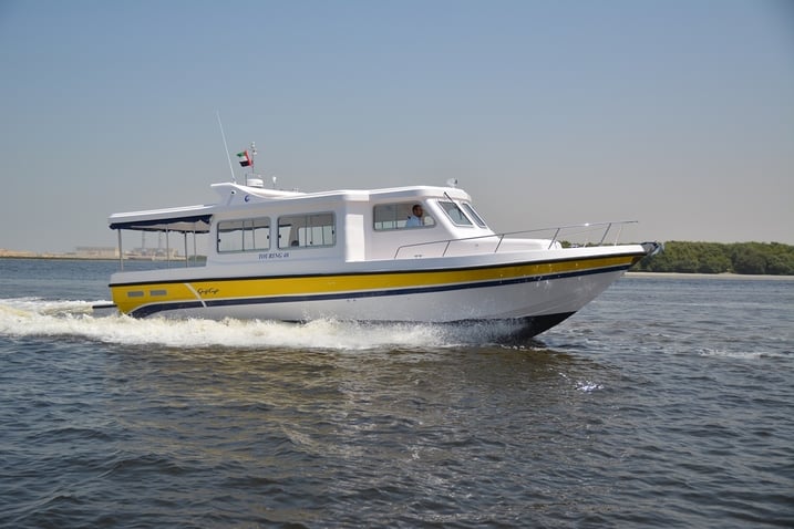 Touring 40, one of the most popular models in the Touring boat range