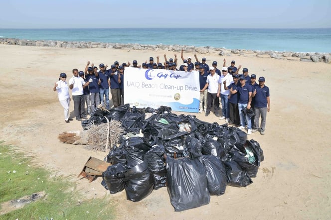 Gulf Craft's UAQ Beach Clean-up Drive
