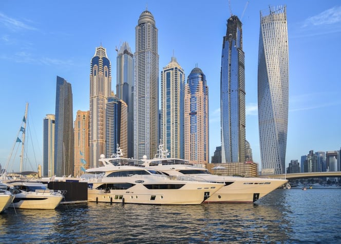 Majesty 110 and Majesty 135 displayed at Dubai International Boat Show 2016
