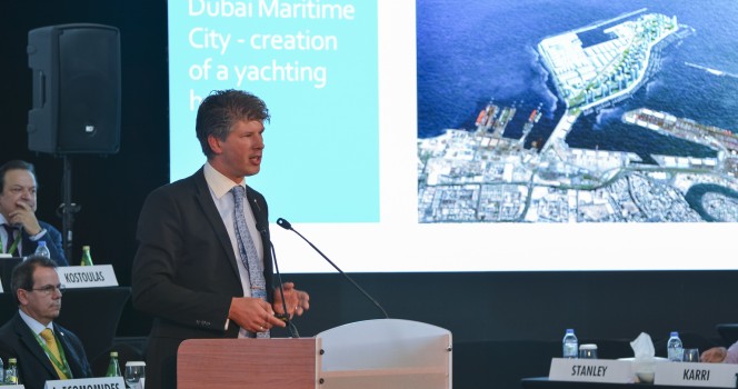 إروين بامبس، الرئيس التنفيذي لشركة جلف كرافت خلال فعاليات قمة منتدى موناكو لليخوت