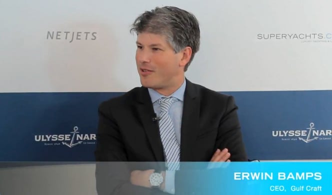 الرئيس التنفيذي لجلف كرافت إروين بامبس خلال المقابلة التي أجراها معه الموقع Superyachts.com