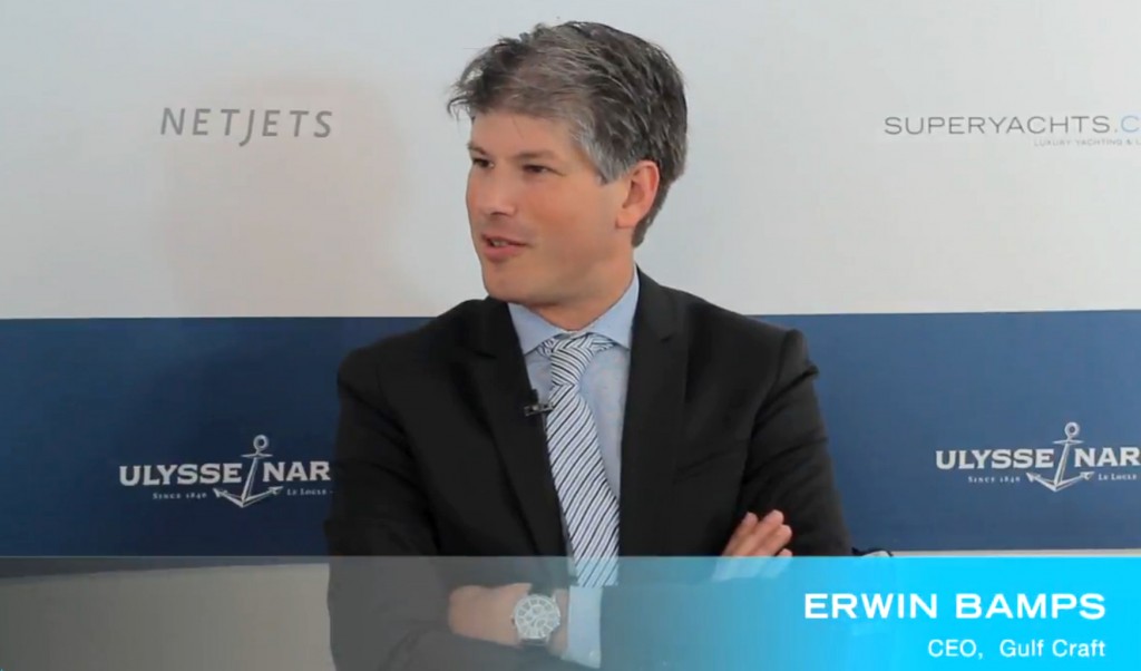 Генеральный директор компании Gulf Craft, Эрвин Бампс, во время интервью с Superyachts.com