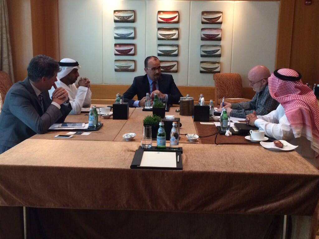 Erwin Bamps of Gulf Craft at the TheHolmesReport roundtable conference on PR & Communications in the MENA region