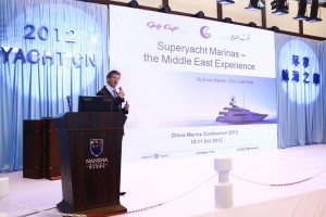 Erwin Bamps presenting Middle East Experience in Superyacht Marinas