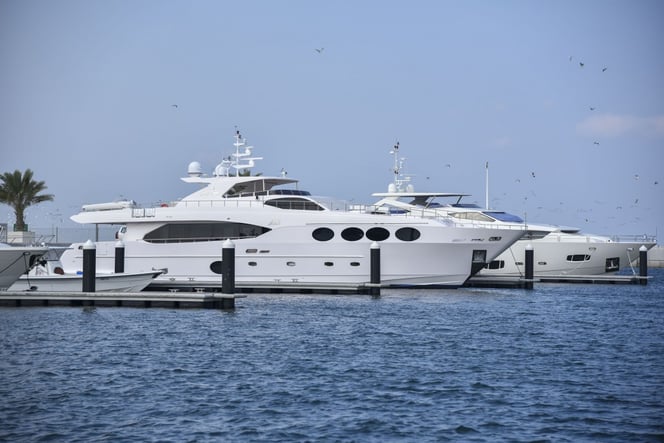 Majesty 105 on display at theGulf Craft Exclusive Preview in Oman