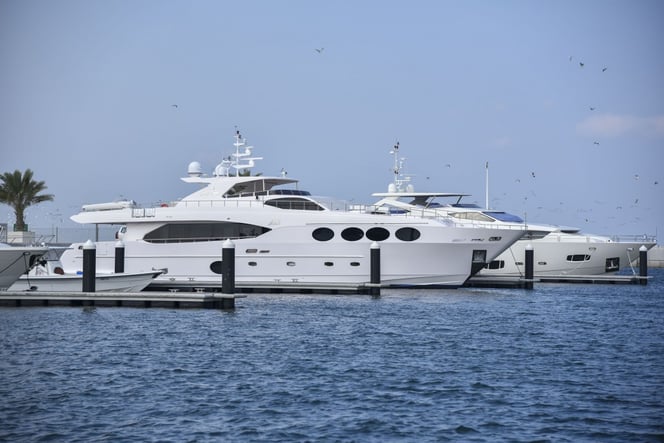 Majesty 105 on display at theGulf Craft Exclusive Preview in Oman