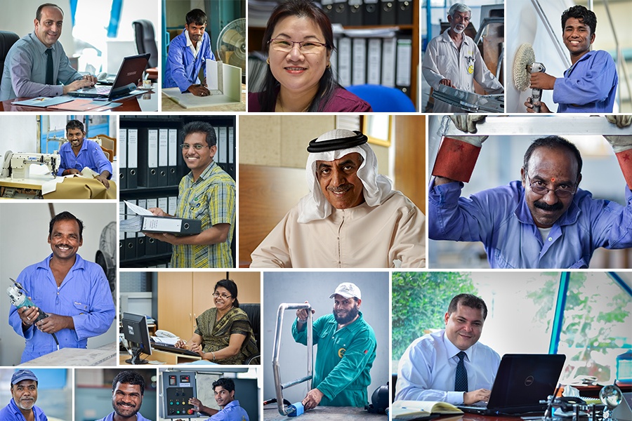 Различные работники компании Gulf Craft