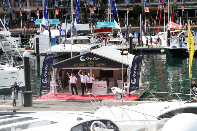 Gulf Craft stand at the previous Sydney International Boat Show