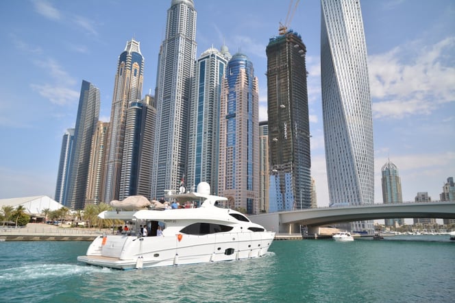 Majesty 101 cruising in Dubai