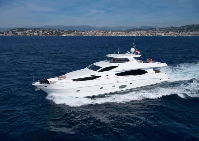 Majesty 101_the largest yacht on display at the Qatar International Boat Show 2014
