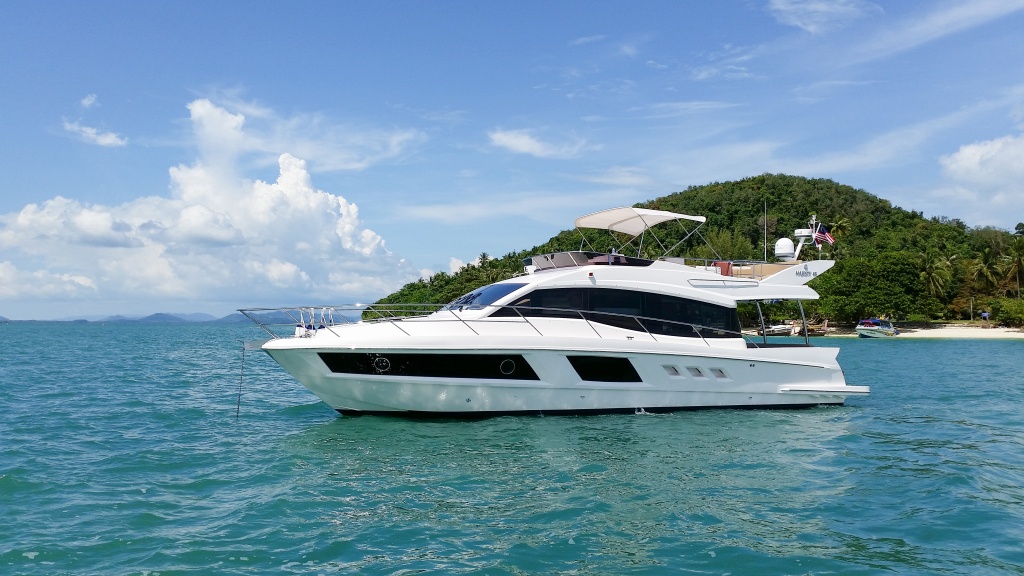 Majesty 48 представлен на Международной выставке яхт в Пхукете в 2015 г. 