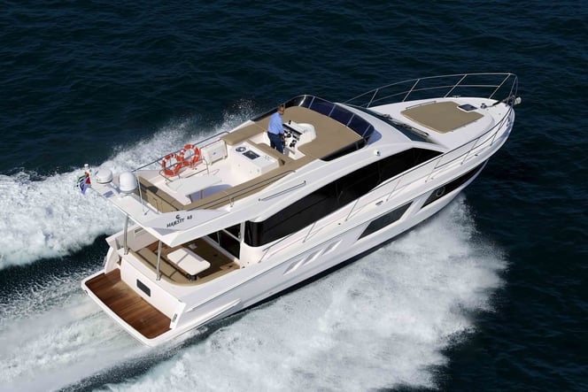 Majesty 48 that will be on display