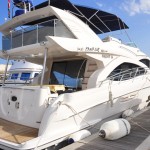Majesty 56 berthed in Bandar Rawdah Marina