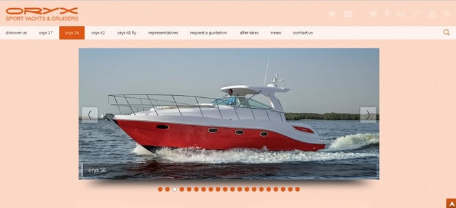 Oryx 36 product page of our new Oryx website