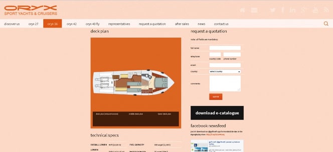 Product page of our new Oryx website