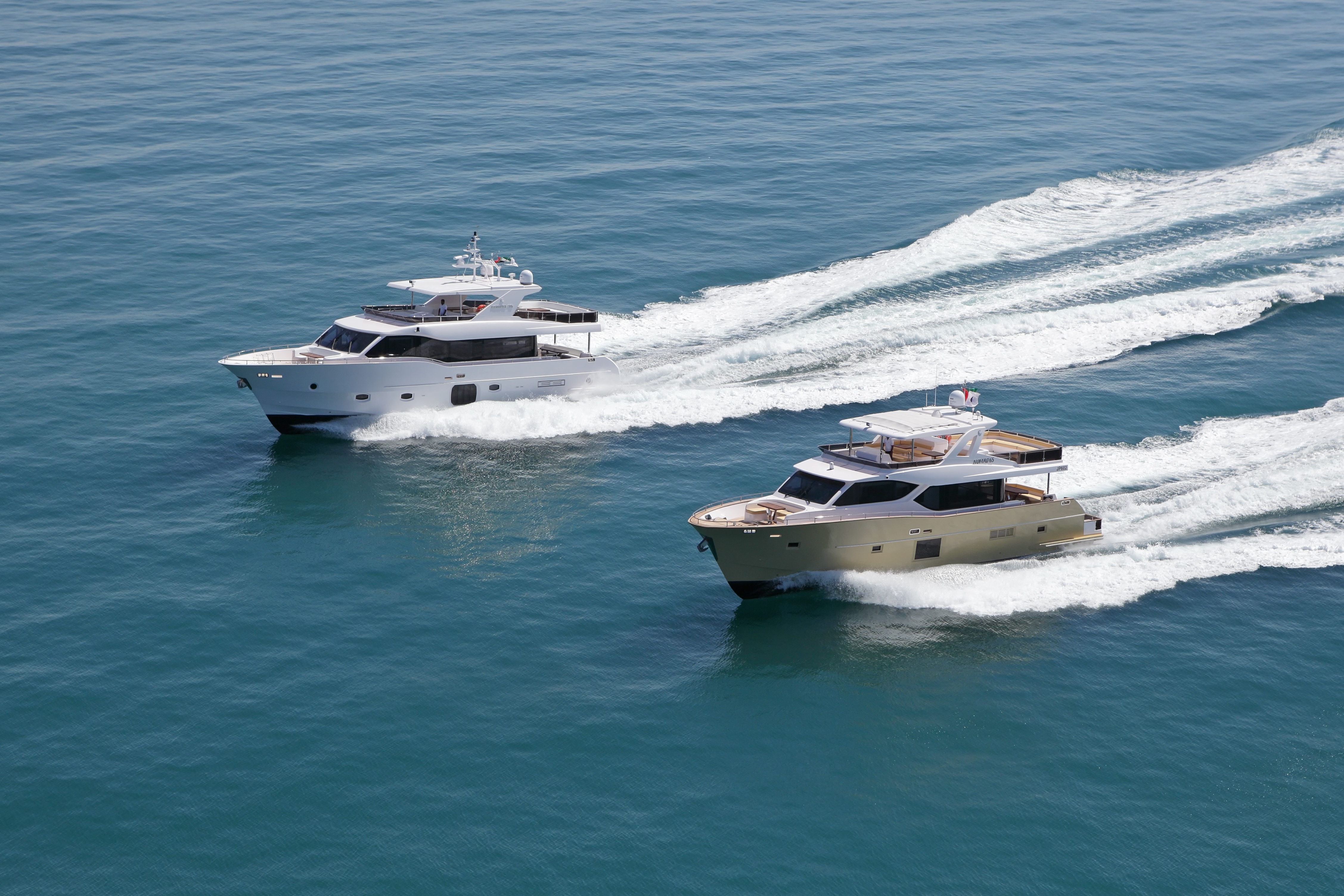 Яхты Nomad, последний бренд, запущенный компанией Gulf Craft на международной выставке яхт в Дубае, 2015