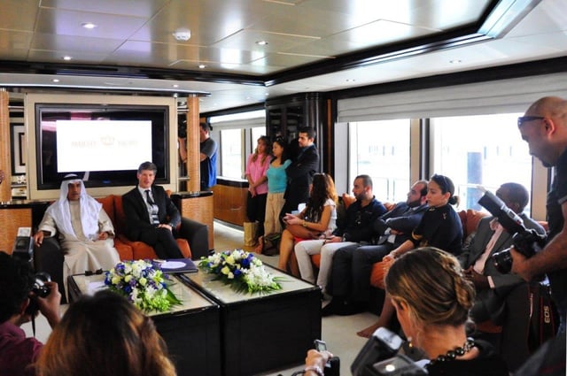 Qatar Majesty Yachts Preview, Press Conference, Mohamed AlShaali, Chairman, and Erwin Bamps, COO