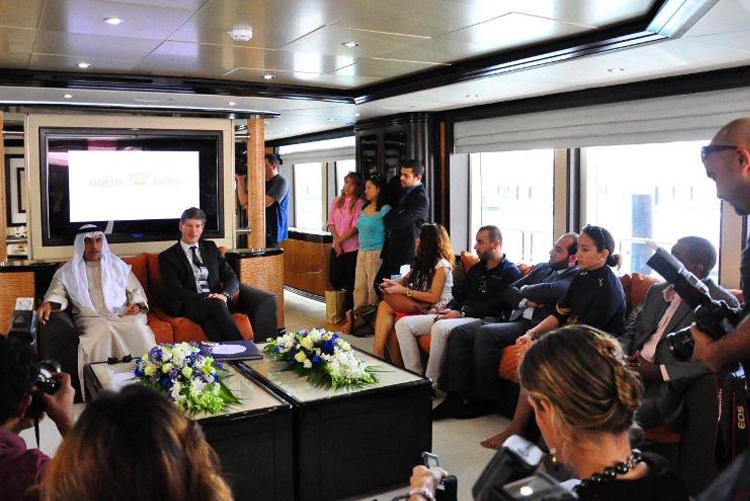 Qatar Majesty Yachts Preview, Press Conference, Qatar Majesty Yachts Preview, Mohamed AlShaali, Chairman, and Erwin Bamps, COO
