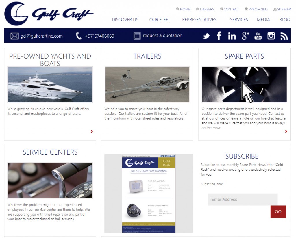 Gulf Craft Spare Parts Online