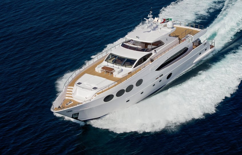 Majesty 105- World Superyacht Awards finalist on display at the Gulf Craft Exclusive Preview