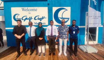 Gulf Craft Maldives Government visit shipyard yacht and boats factory