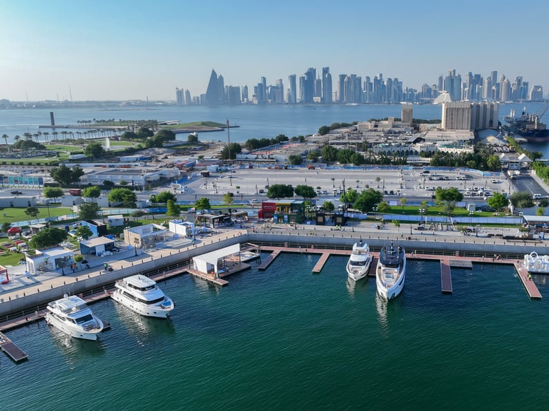 1-Gulf Craft Fleet in Old Doha Port for Qatar Boat Show 2024_3