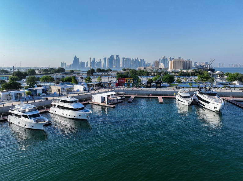6-Gulf Craft Fleet in Old Doha Port for Qatar Boat Show 2024_1