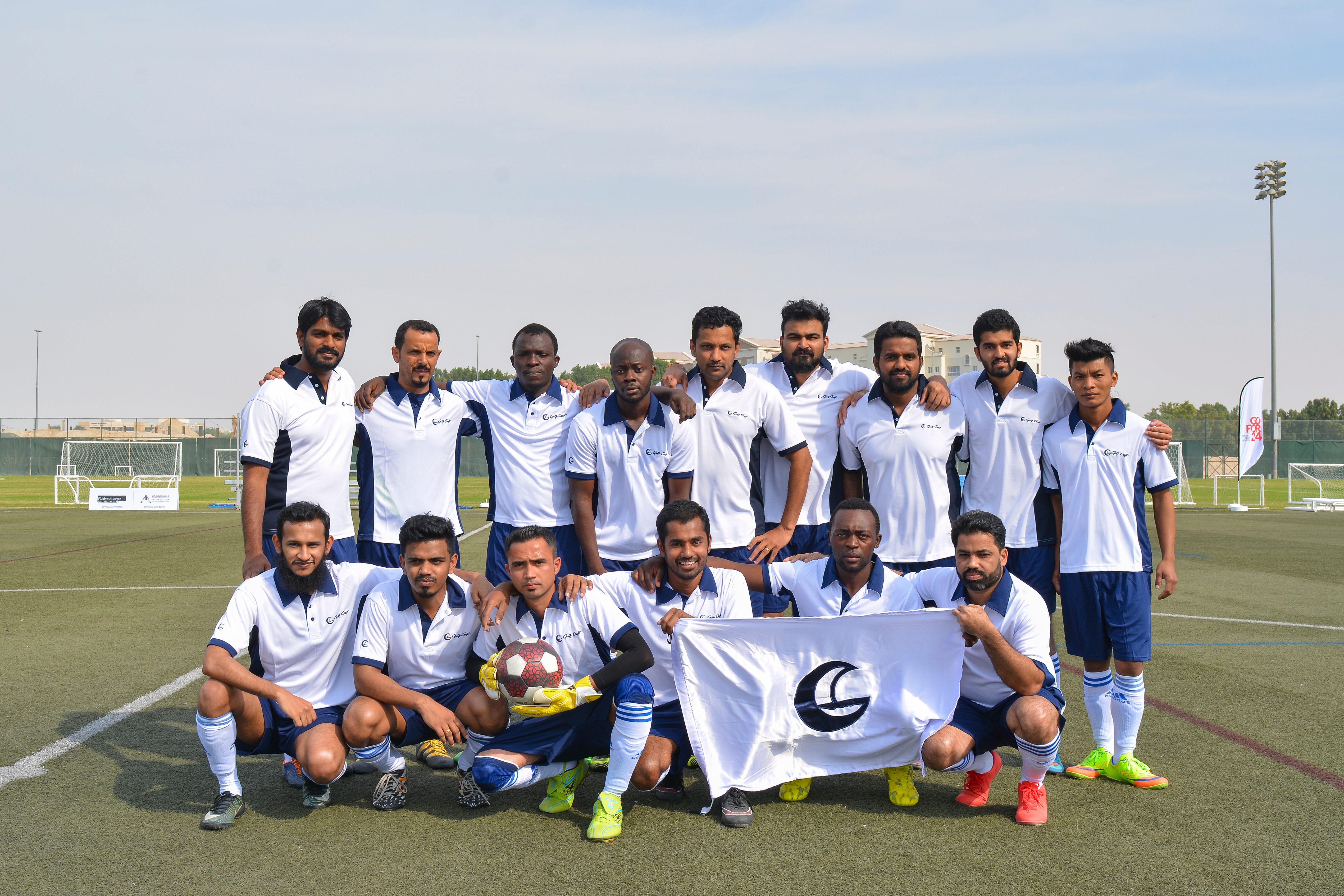 Gulf Craft football team at the Oceans 24 Hour Football Challenge