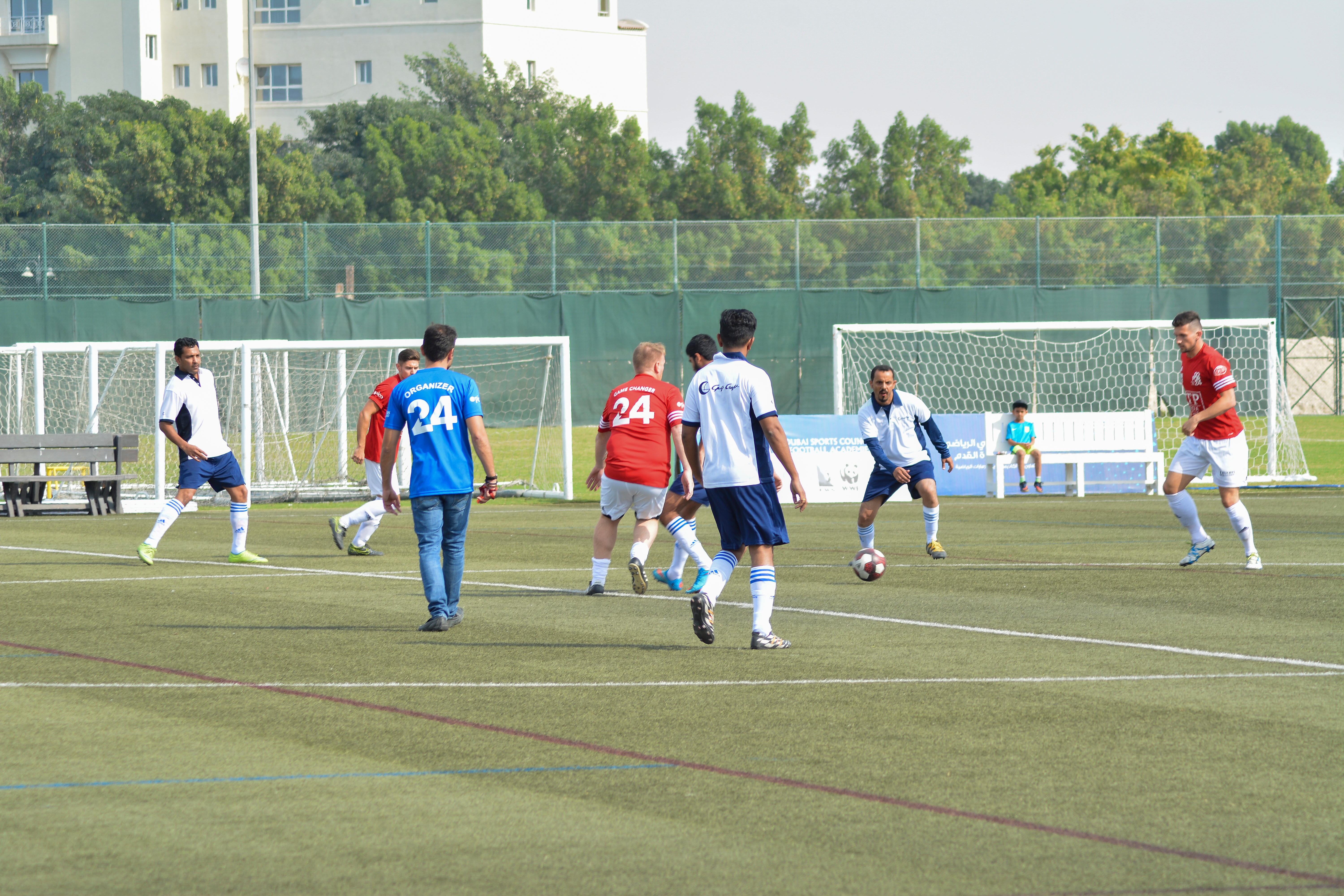 Gulf Craft team vs Heroes at the Oceans 24 Hour Football Challenge
