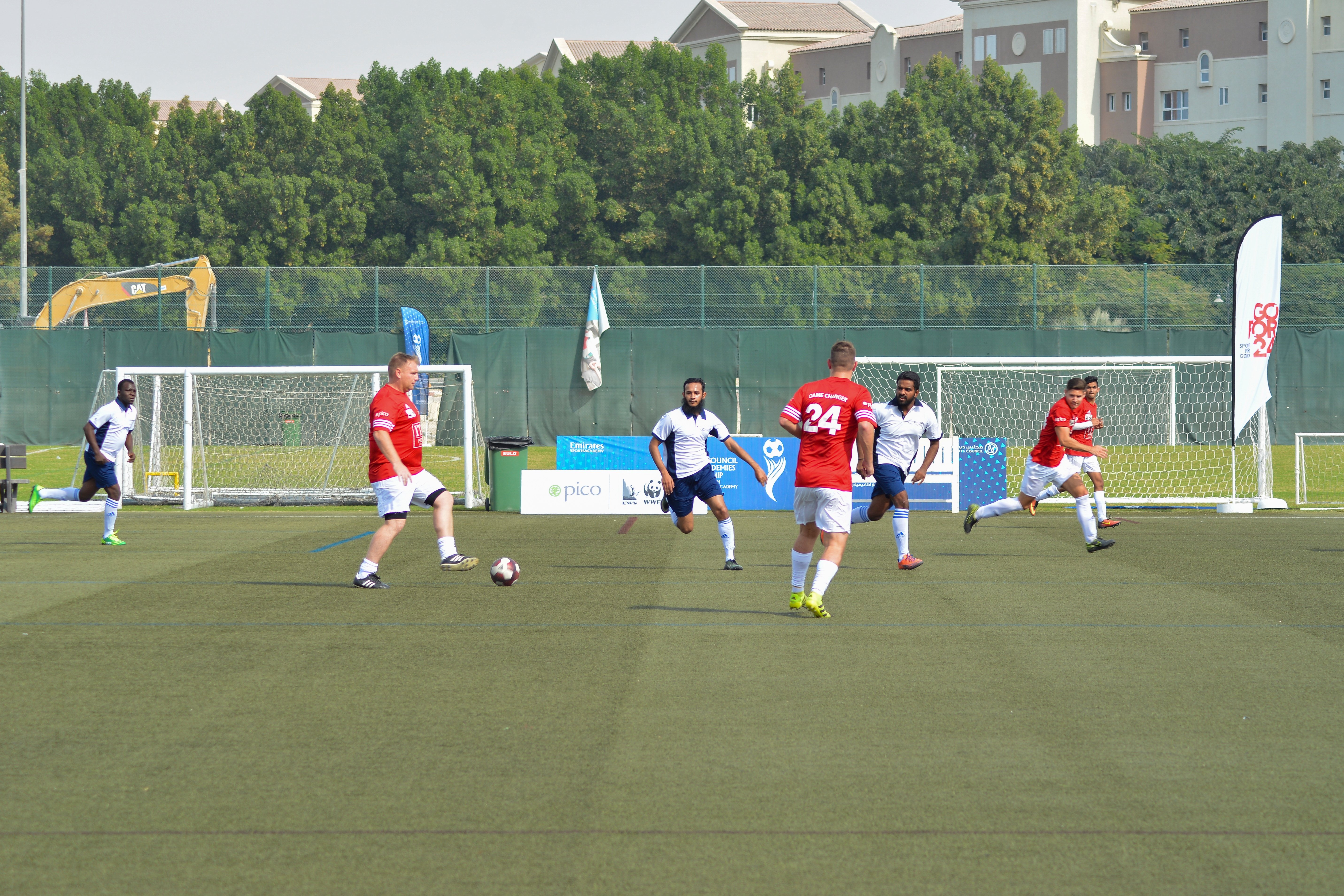 Gulf Craft team vs Heroes at the Oceans 24 Hour Football Challenge