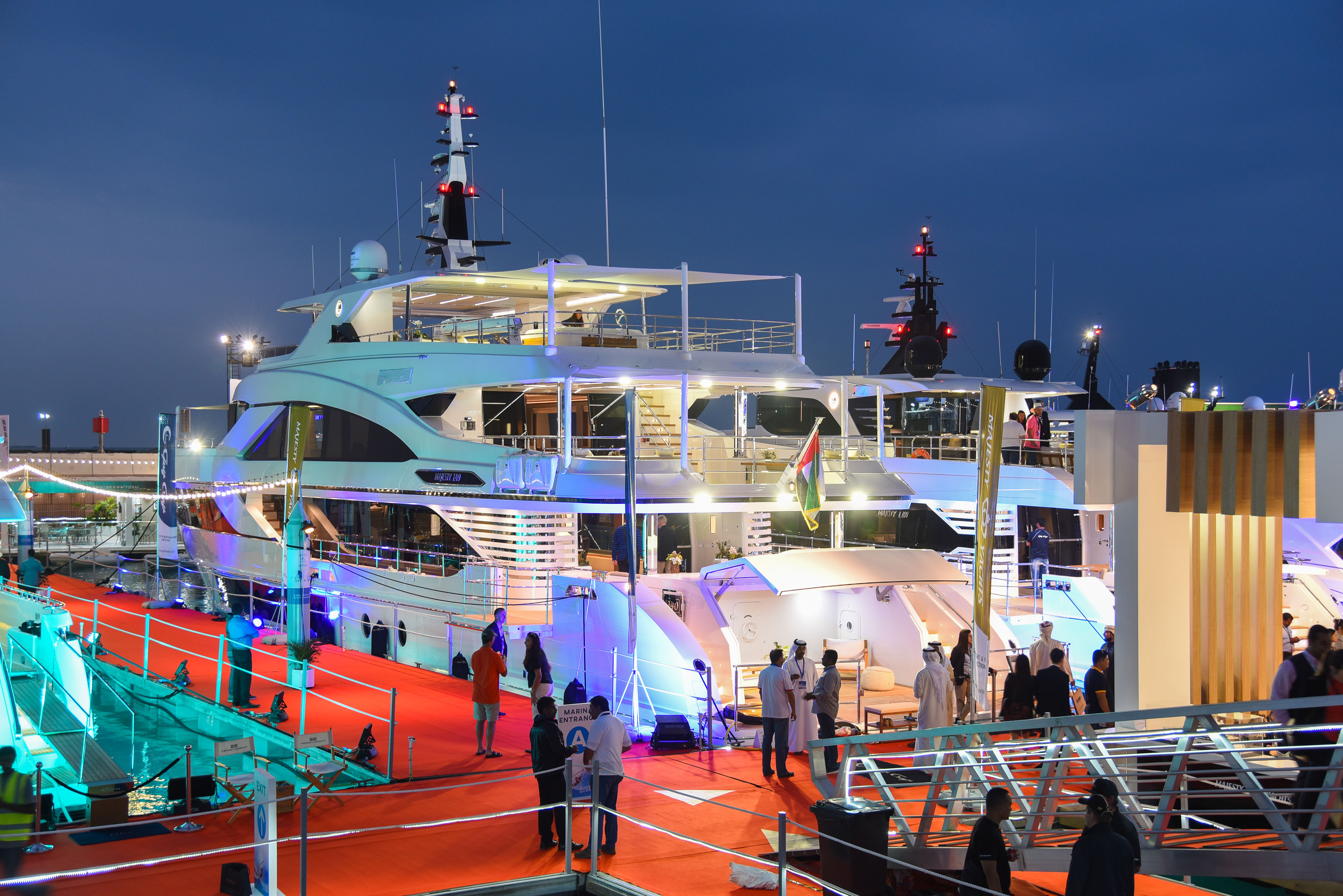 Gulf Craft's Majesty 140 at the Dubai Boat Show