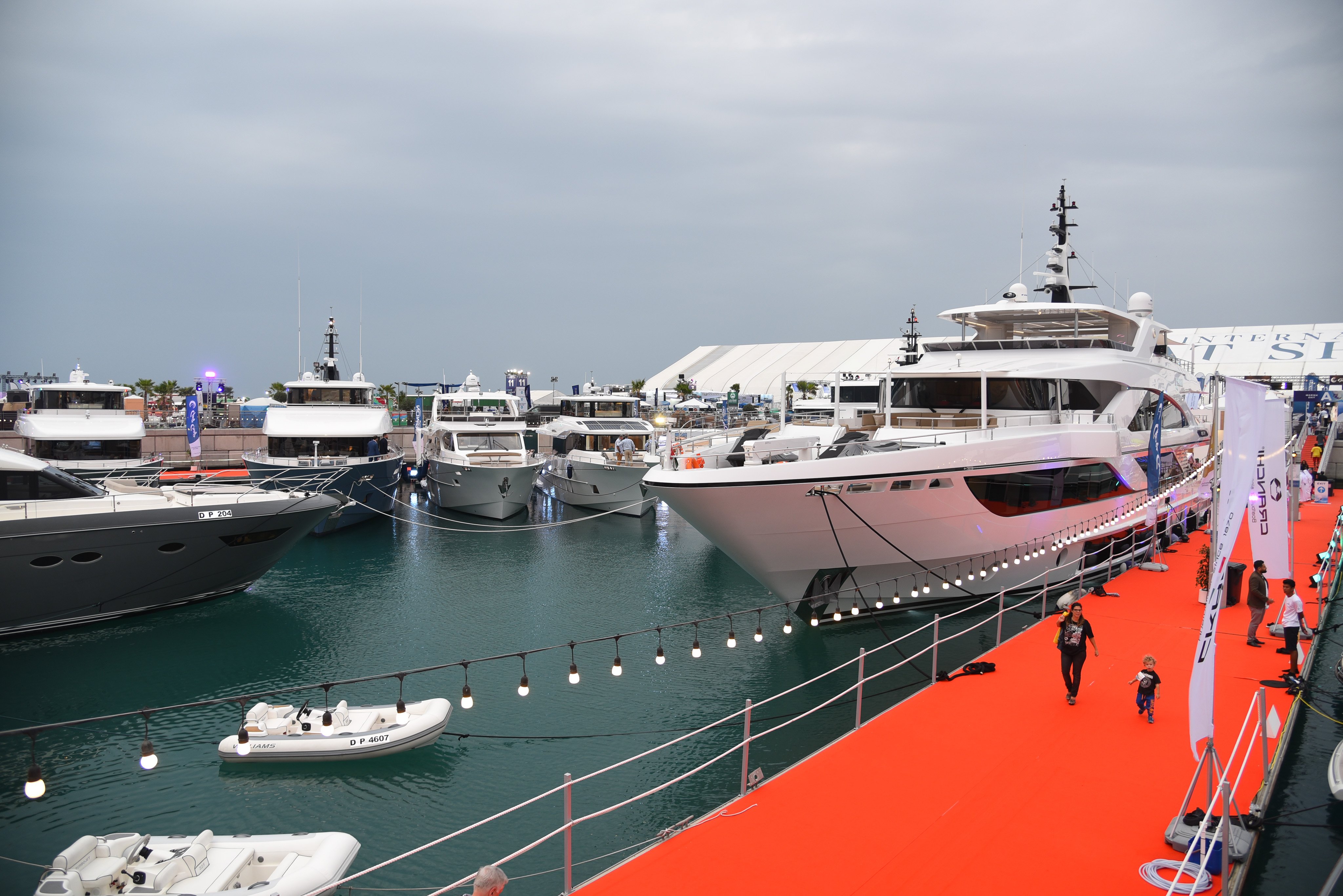 Gulf Craft fleet at the Dubai Boat Show