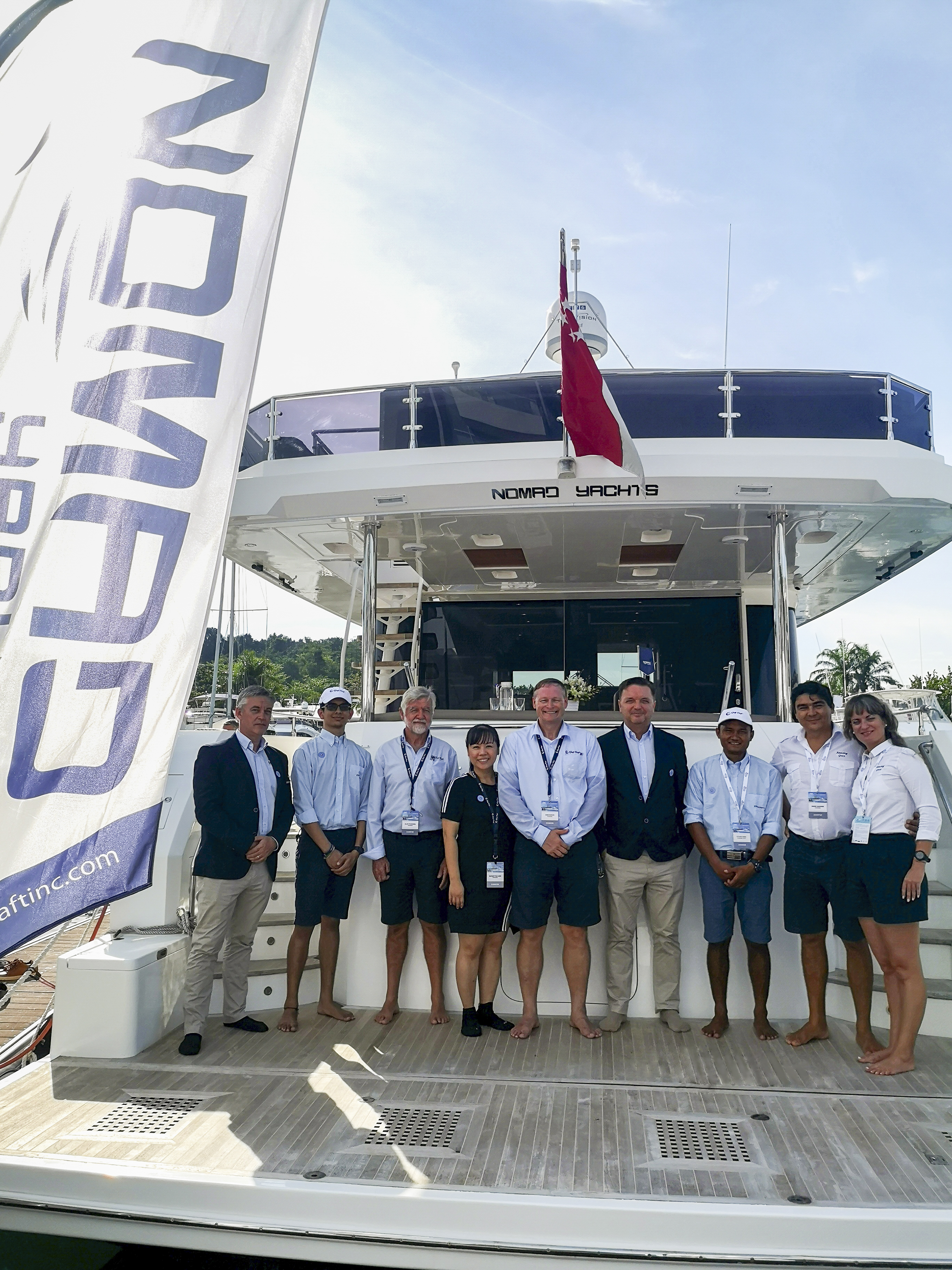 Gulf Craft at Singapore Yacht Show 2019 Day group shot