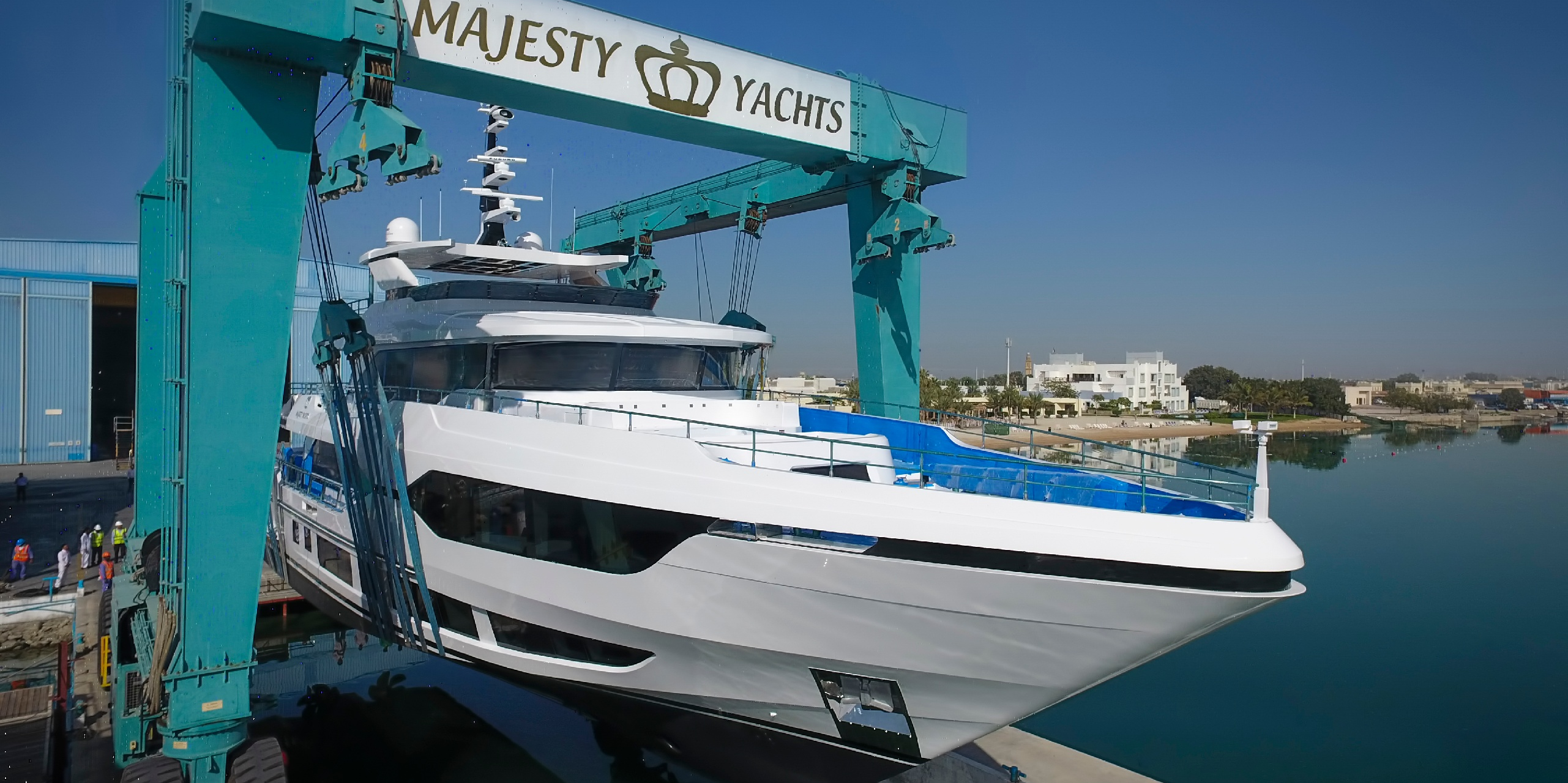 Majesty 120 Superyacht Launch