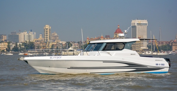 Silvercraft 36 HT in Mumbai India, Photo courtesy of Ariesa Mongia.