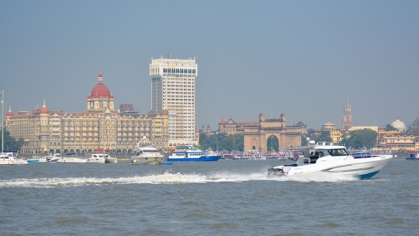Silvercraft 36 HT in Taj Mahal Hotel, Mumbai India, Photo courtesy of Ariesa Mongia.