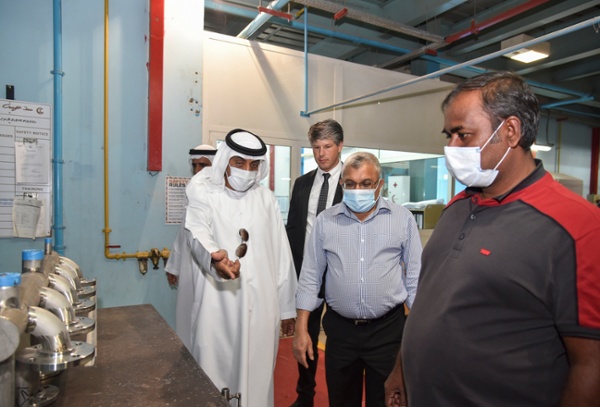 Maldives VP visit at the Gulf Craft shipyard