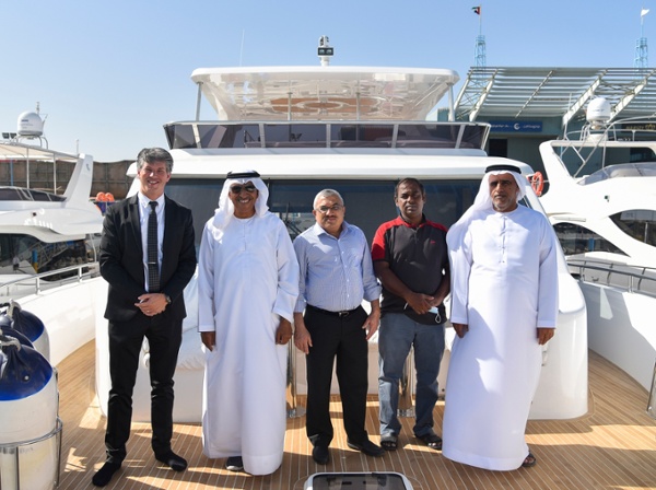 Maldives VP visit at the Gulf Craft shipyard
