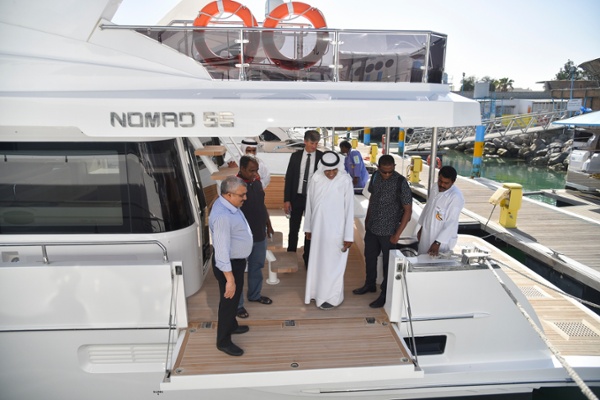 Maldives VP visit at the Gulf Craft shipyard