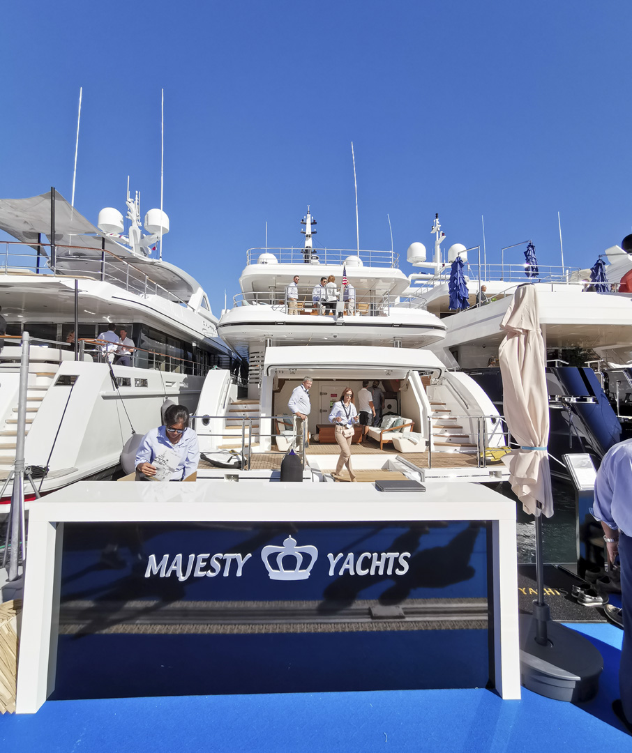 Majesty Yachts at the Monaco Yacht Show 2019